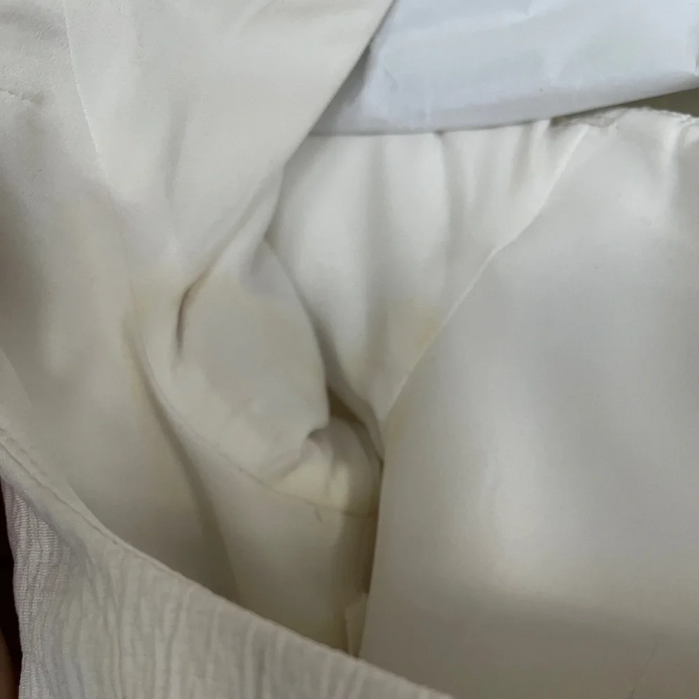 Emilia Wickstead BIRCH BRIDAL DRESS IN IVORY TEXTURED CLOQUE size 6 us altered - Picture 9 of 14